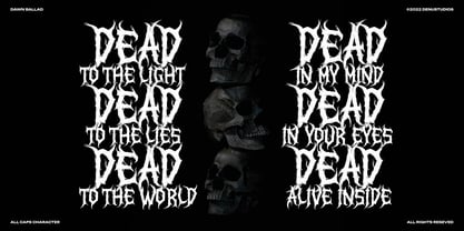 Dawn Ballad Font Poster 4