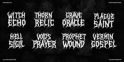 Dawn Ballad Font Poster 6