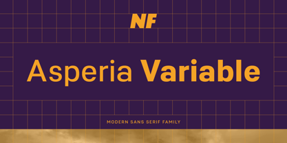 Asperia Variable Font Poster 1