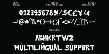 Kentaz Display Font Poster 7