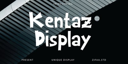 Kentaz Display Font Poster 1