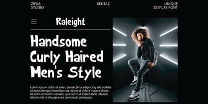 Kentaz Display Font Poster 2