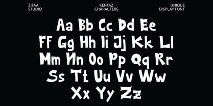 Kentaz Display Font Poster 6