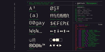 Genus Font Poster 5