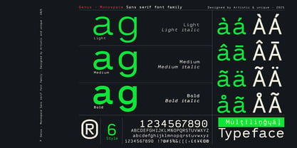 Genus Font Poster 4
