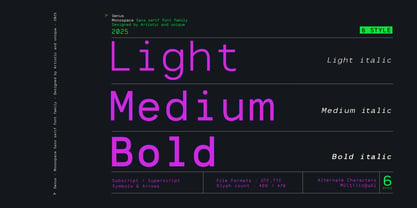 Genus Font Poster 2