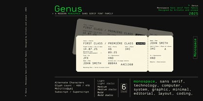 Genus Font Poster 11