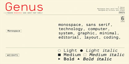 Genus Font Poster 13