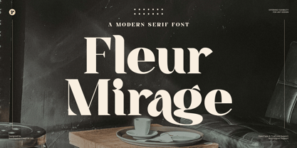 Fleur Mirage Font Poster 1