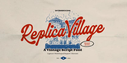 Replica Village Font Poster 1