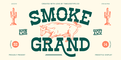 Smoke Grand Font Poster 1