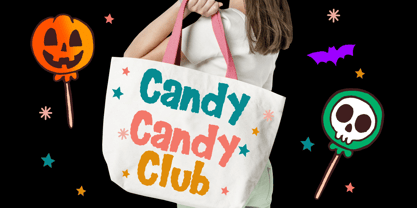 Halloween Candy Font Poster 2