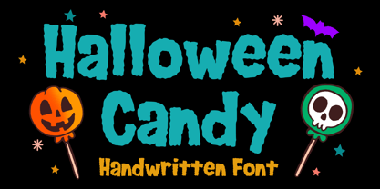 Halloween Candy Font Poster 1