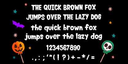Halloween Candy Font Poster 4