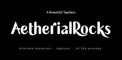 Aetherialrocks Font Poster 1