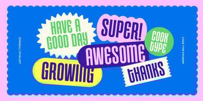 Cook Laftiplay Font Poster 5