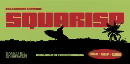 Cook Squarisp Font Poster 1