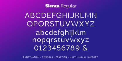 Sienta Font Poster 10