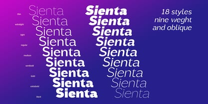 Sienta Font Poster 5