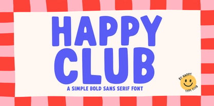 Happy Club Font Poster 1
