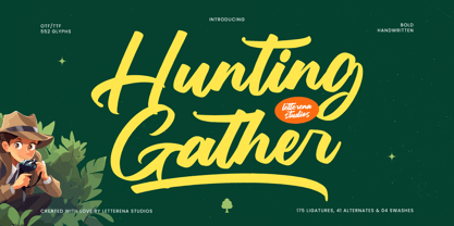 Hunting Gather Font Poster 1