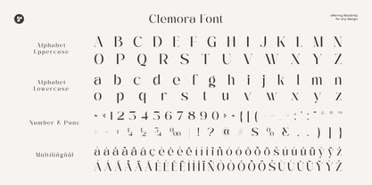 Clemora Font Poster 6