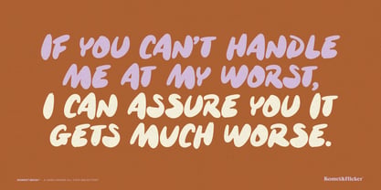 Monkey Brush Font Poster 12