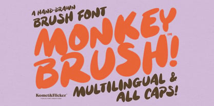 Monkey Brush Font Poster 1