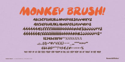Monkey Brush Font Poster 15