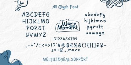Ware Moment Font Poster 9