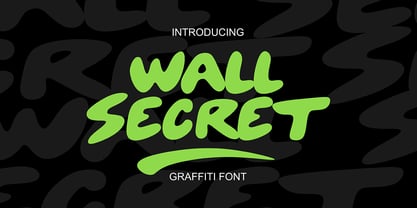 Wall Secret Font Poster 1