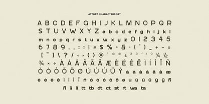 Attort Font Poster 2