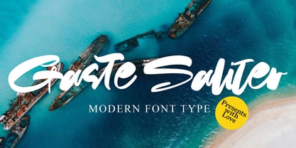 Gaste Saliter Font Poster 1