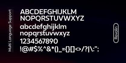 Revolin Font Poster 10