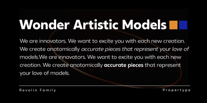 Revolin Font Poster 11