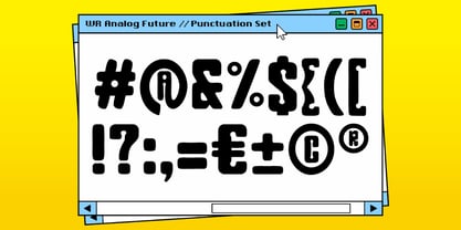 WR Analog Future Font Poster 5