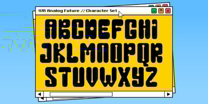 WR Analog Future Font Poster 3