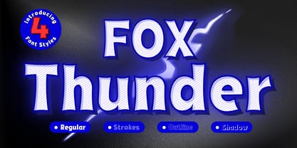 Fox Thunder Font Poster 1