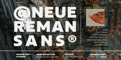Neue Reman Font Poster 1