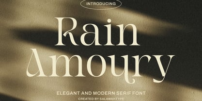 Rain Amoury Font Poster 1