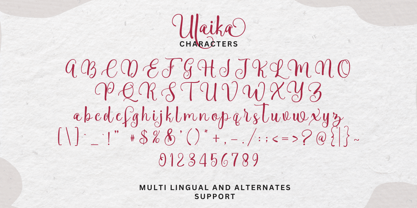 Ulaika Font Poster 9