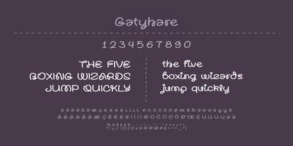 Gatyhare Font Poster 7