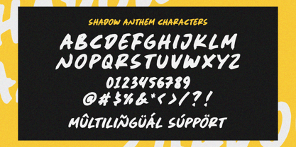 Shadow Anthem Font Poster 6