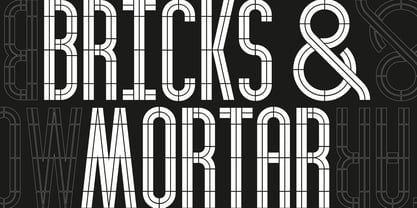 Brick Font Poster 2