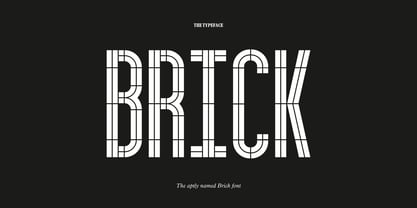 Brick Font Poster 1