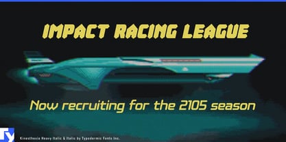 Kinesthesia Font Poster 4