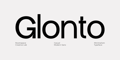 Glonto Font Poster 1
