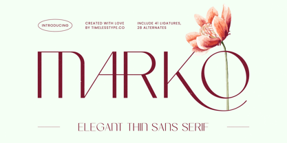 Marko Font Poster 1