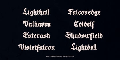 Krakato Fraktur Font Poster 3