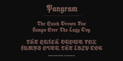 Krakato Fraktur Font Poster 4
